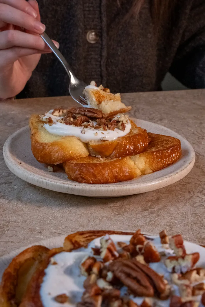 Assiette de brioche perdue