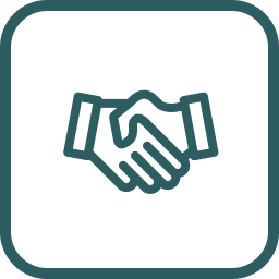 Energy handsake icon