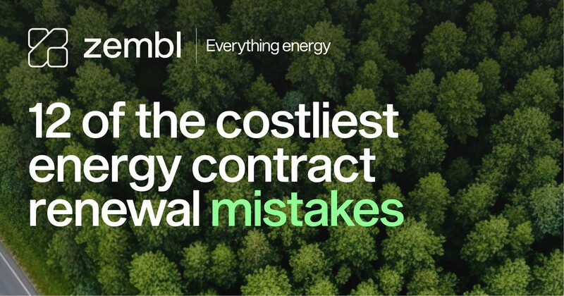 Cover of Zembl’s 12 Energy Procurement Mistakes Guide