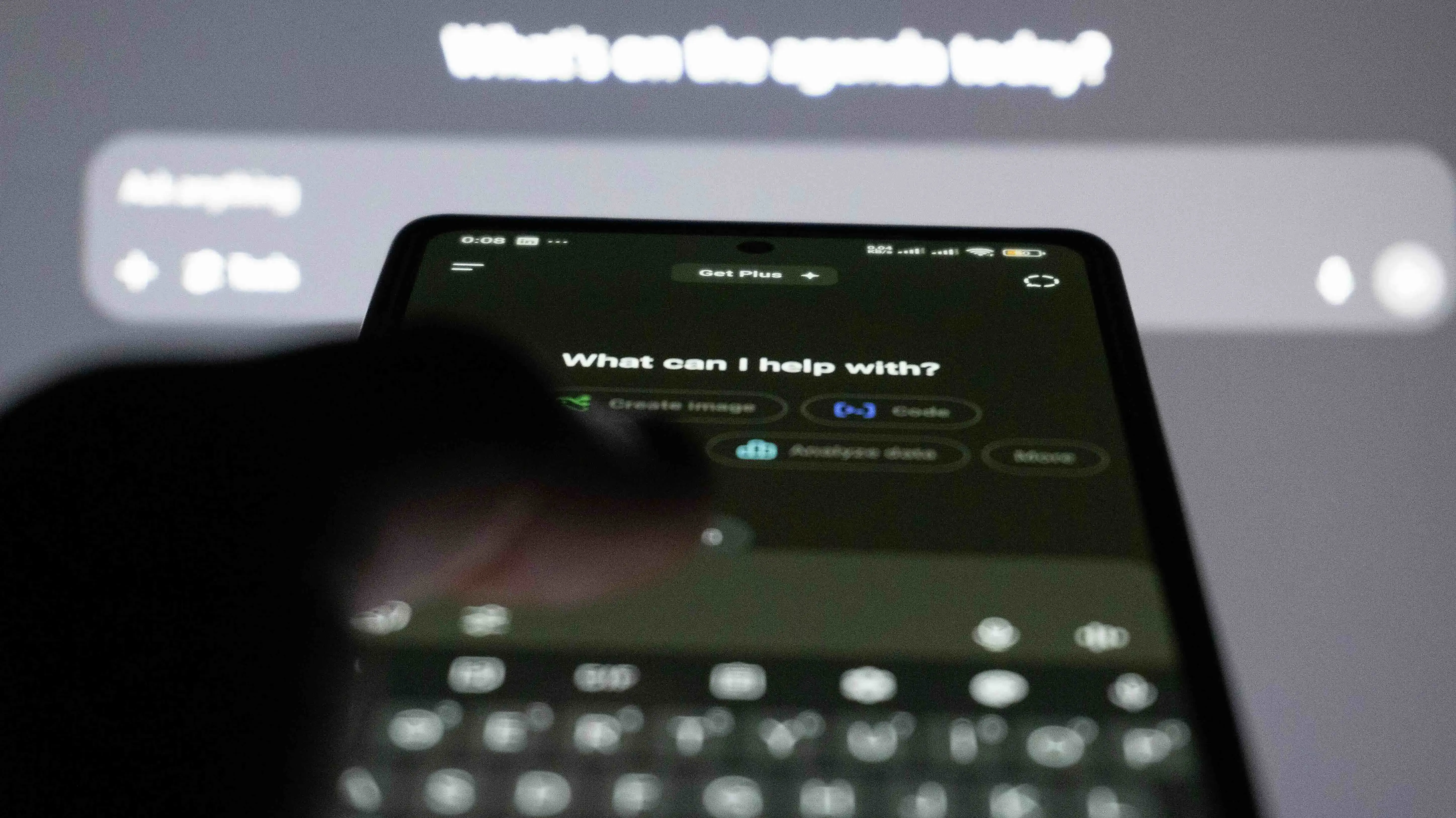 Image d'applications IA sur un téléphone