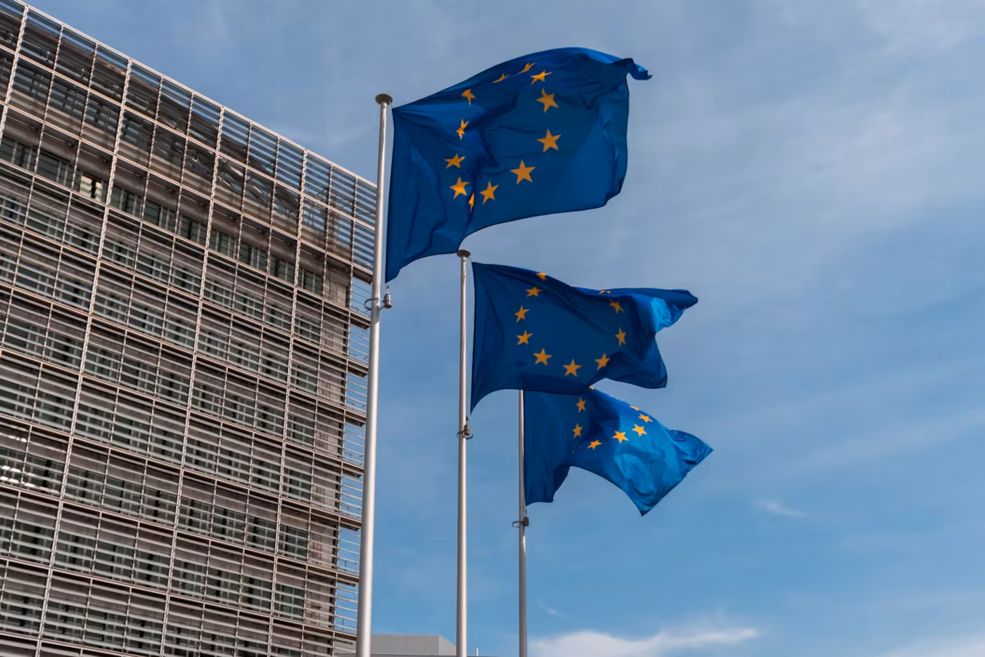 Photographie de drapeaux de l'UE