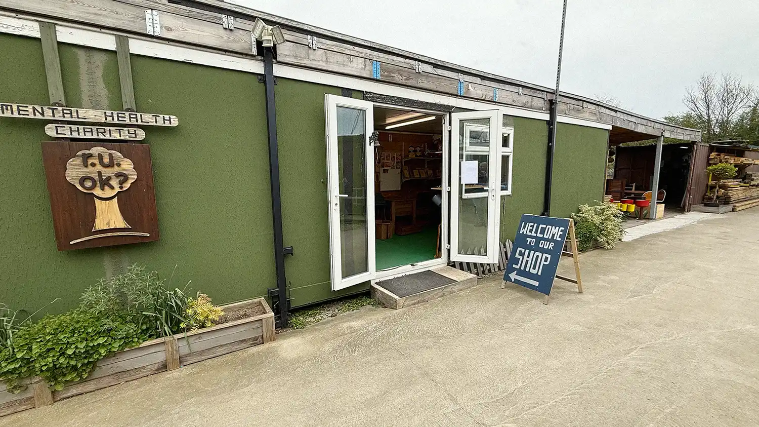 The entrance to the Turning Corners Factory Shop in Hull