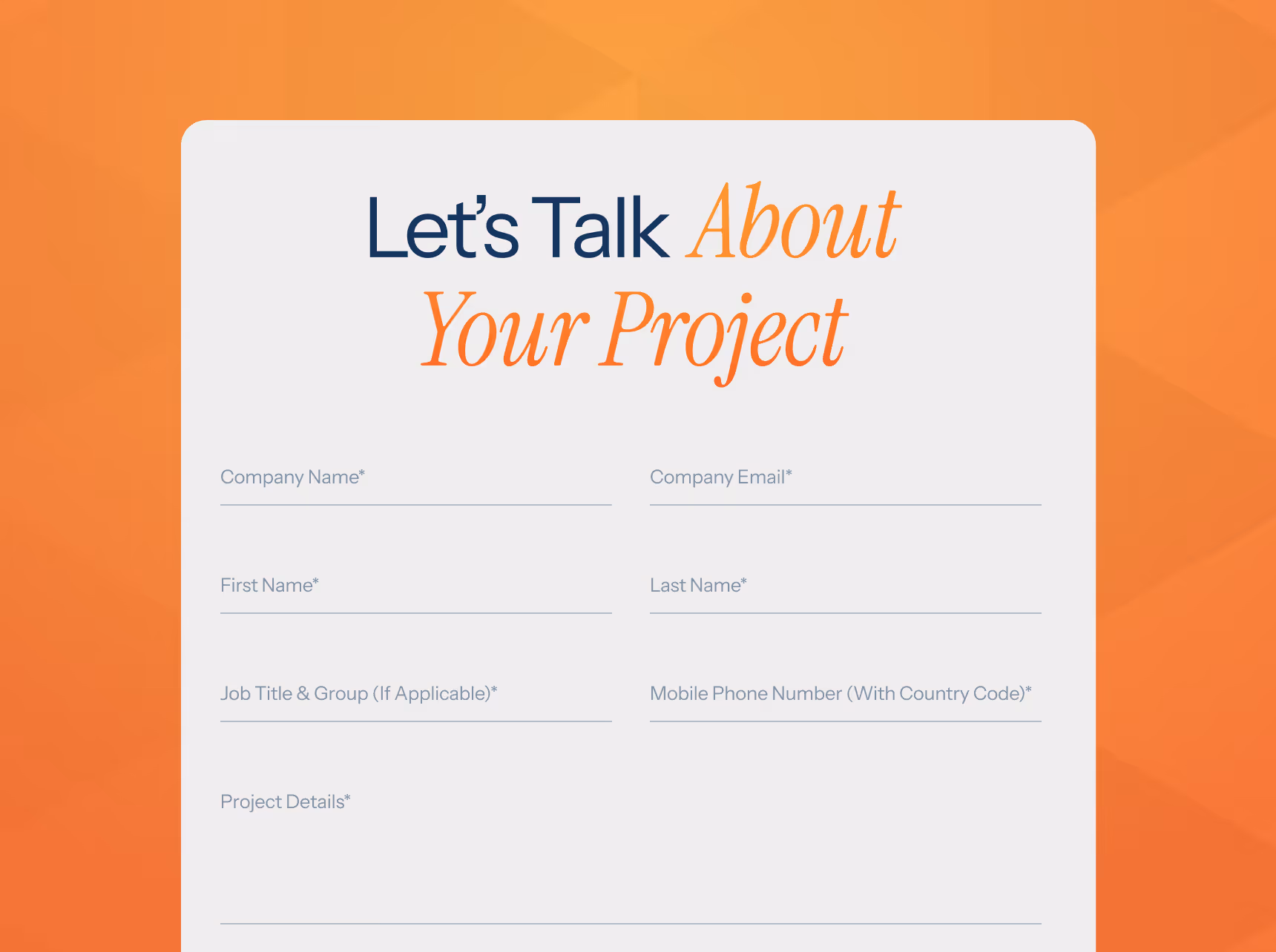 Tell Us What Matters