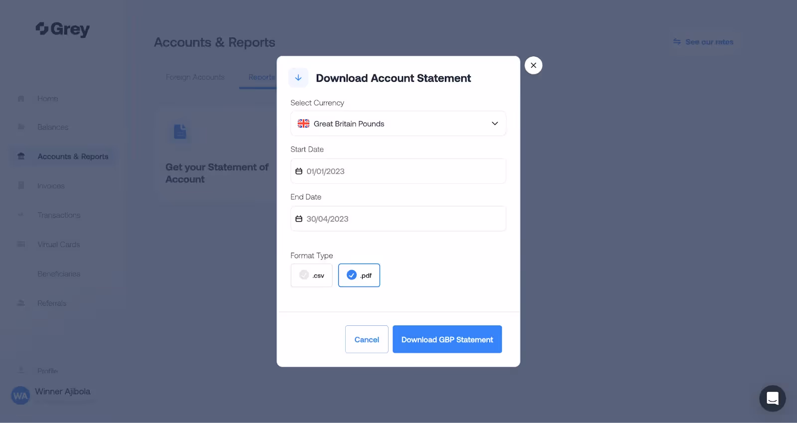 download-grey-account-statement