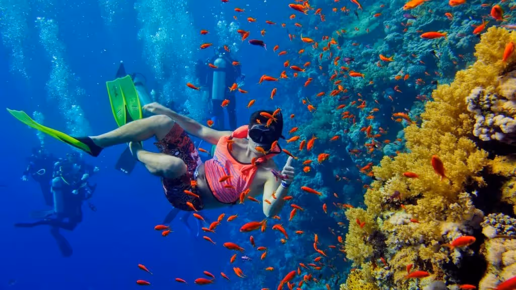 snorkelling in Zanzibar