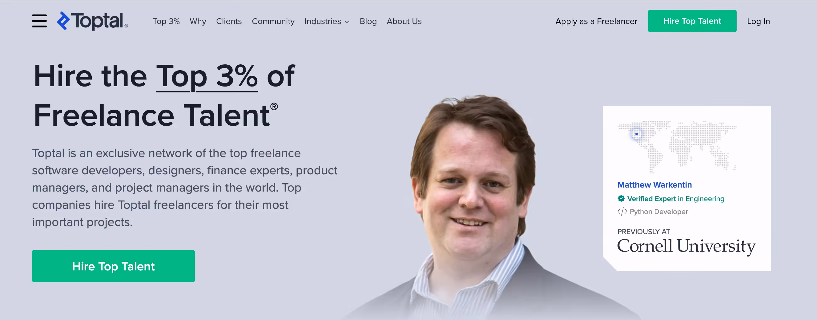 Toptal freelance marketplace