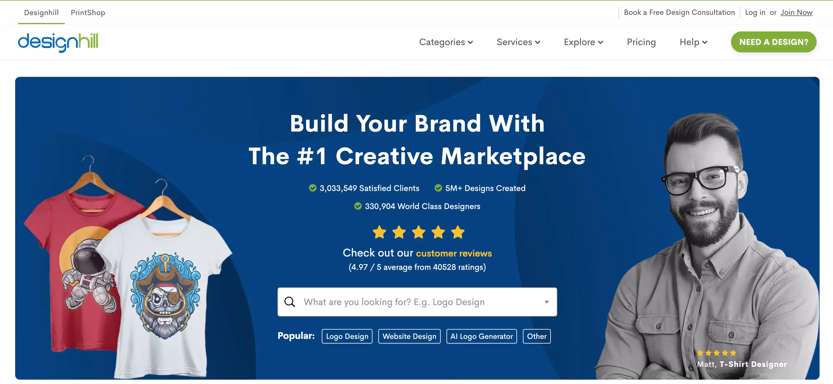 Designhill freelance platform