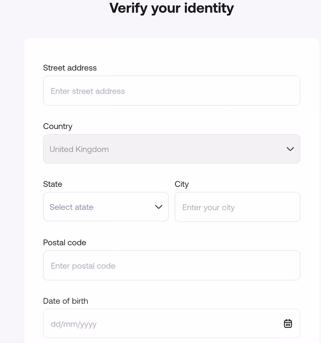 complete the KYC form got access the ultimate digital bank account for freelancers in Algeria