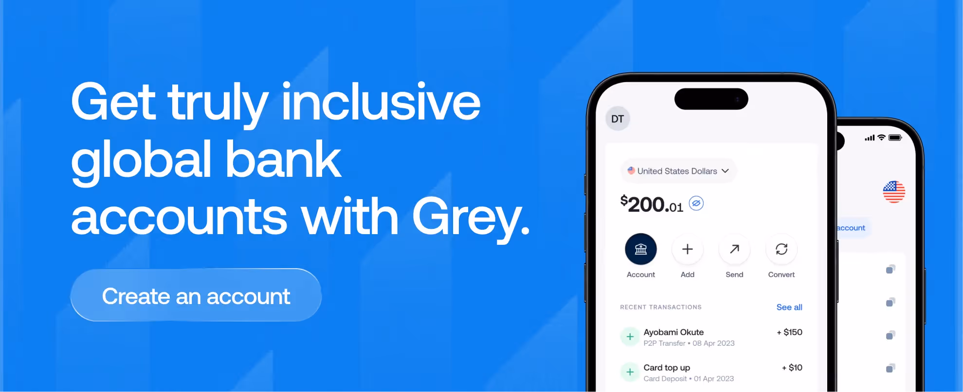 Get a free UK, EU, US bank account with Grey 