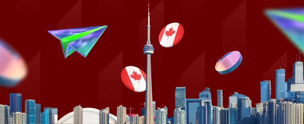 Send Canadian dollars with Grey