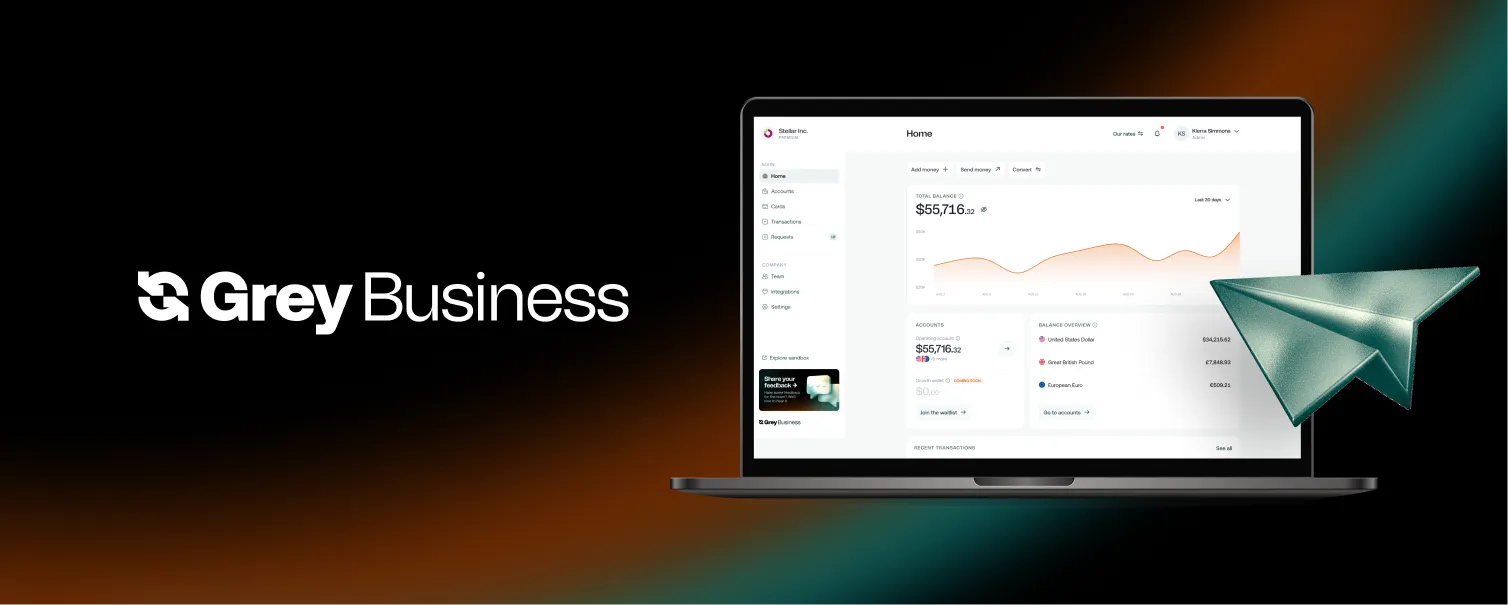 Kenalan dengan Grey Business: rekening bisnis USD dan alat keuangan global dalam satu dasbor