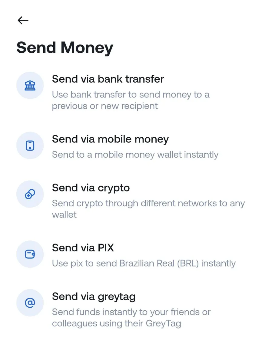 Send USDC seamlessly with Grey
