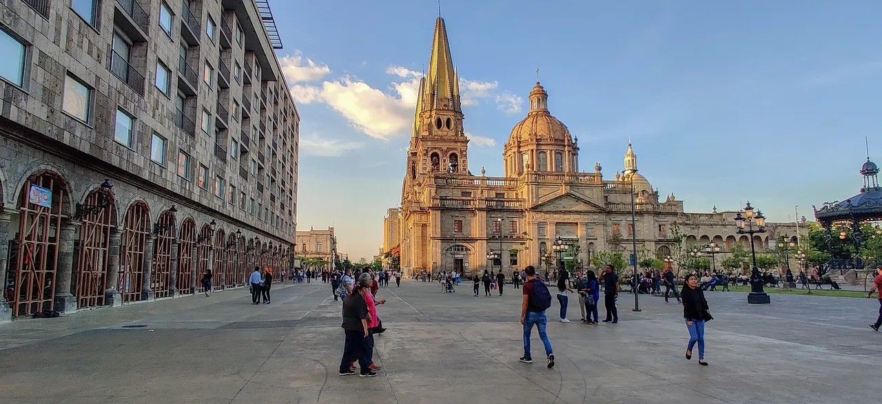 people walking around the city of Guadalajara, in Mexico - one of the top cities for digital nomads