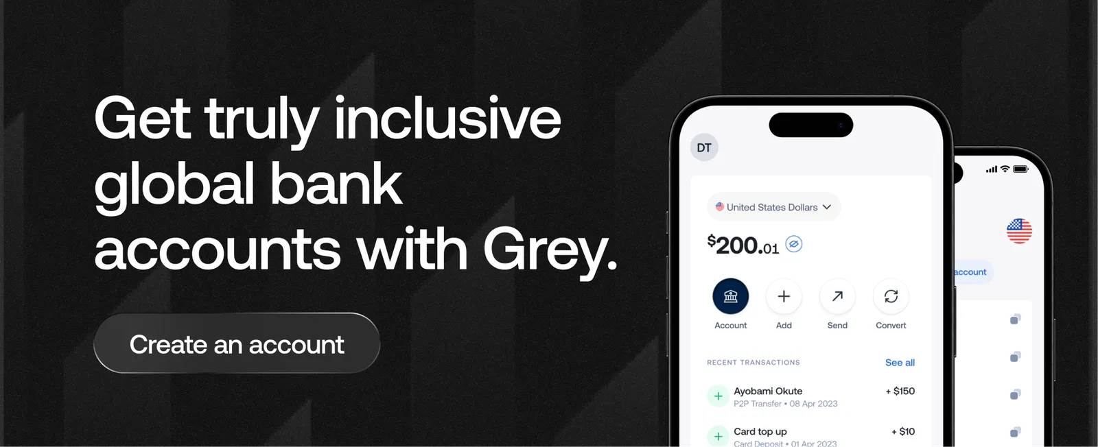 Open a UK, EU and US bank account with Grey