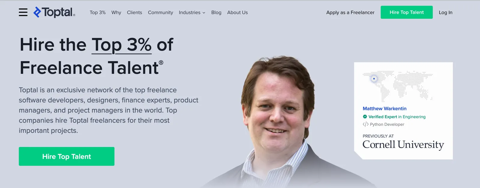 Toptal freelance marketplace