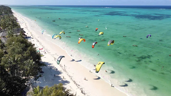 kite surfing Zanzibar