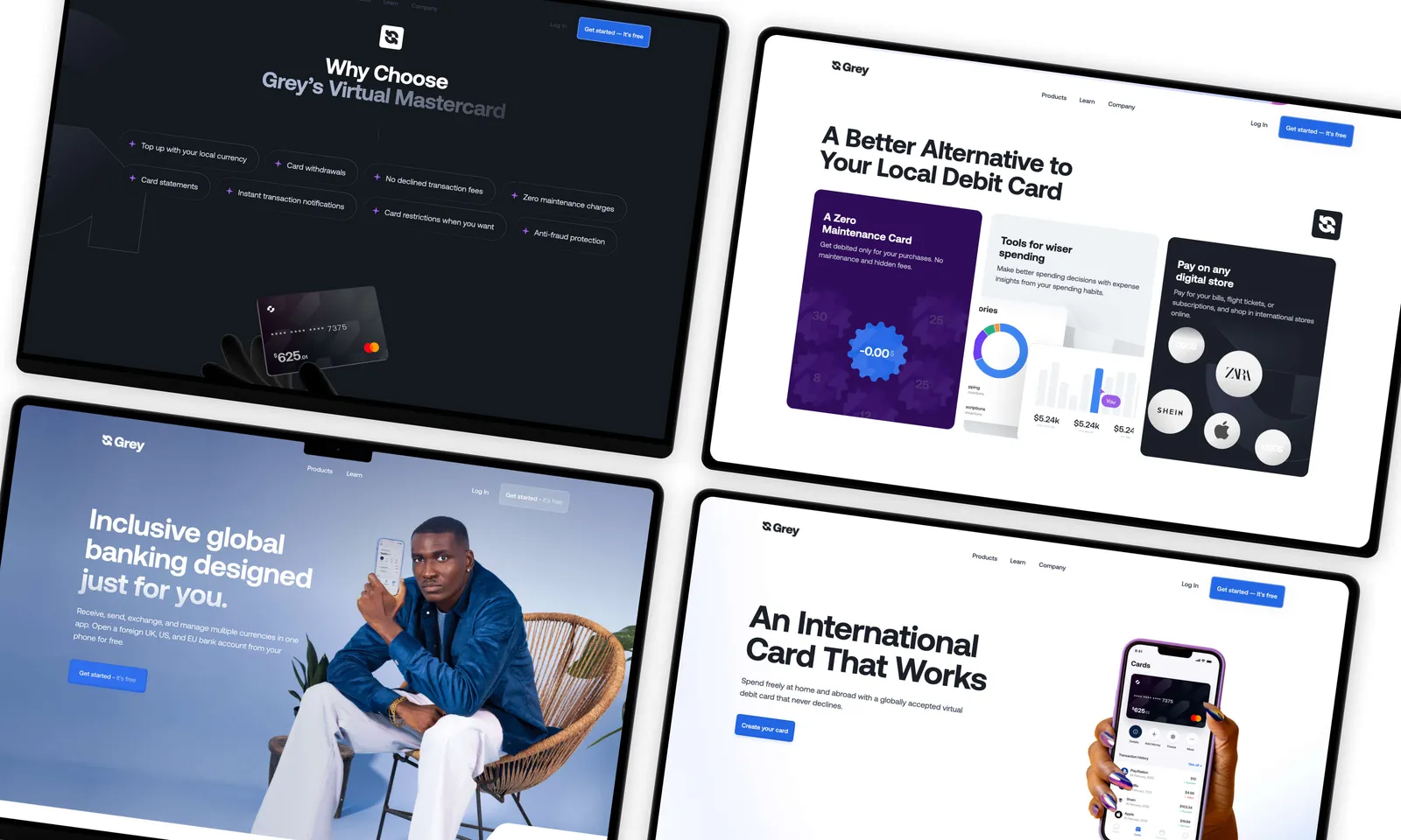 Grey redesigned website