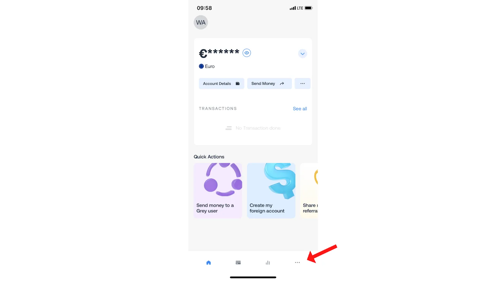grey mobile dashboard