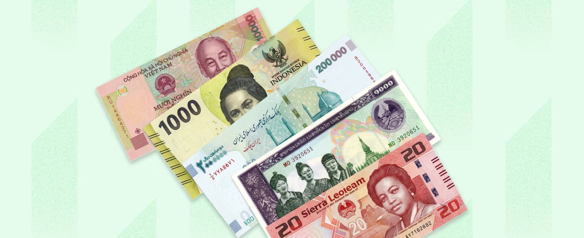 Portada del artículo sobre la moneda más devaluada del mundo y las 15 monedas de menor valor