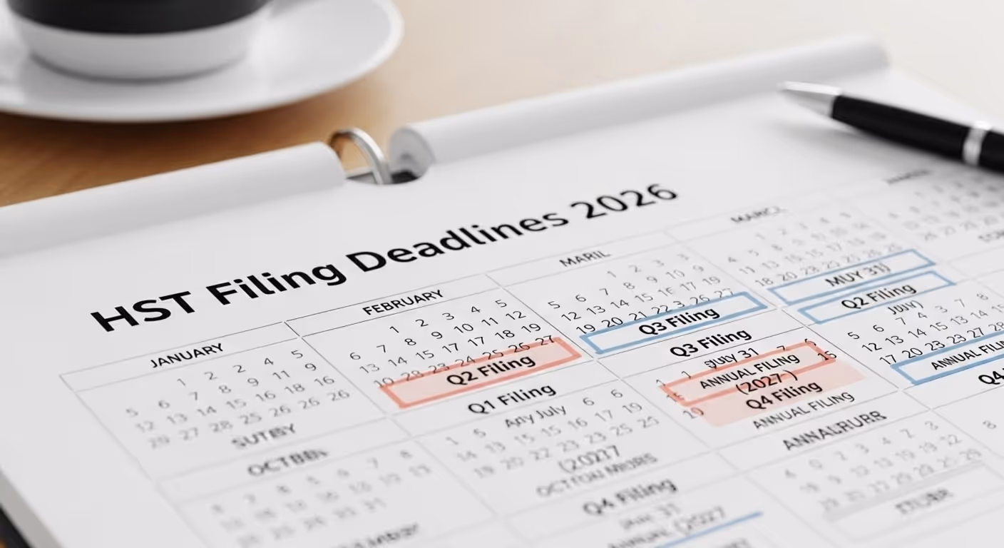 HST Filing Deadlines for 2026