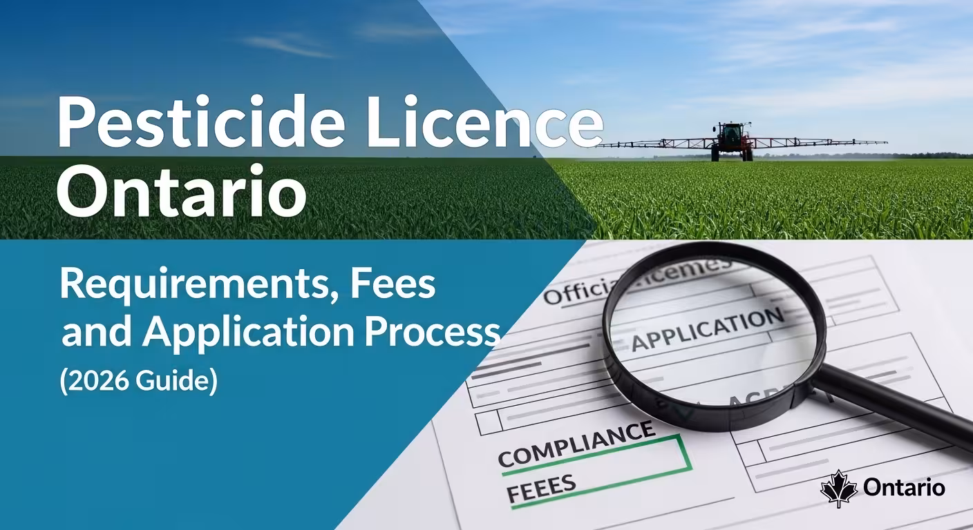 Pesticide Licence Ontario Requirements
