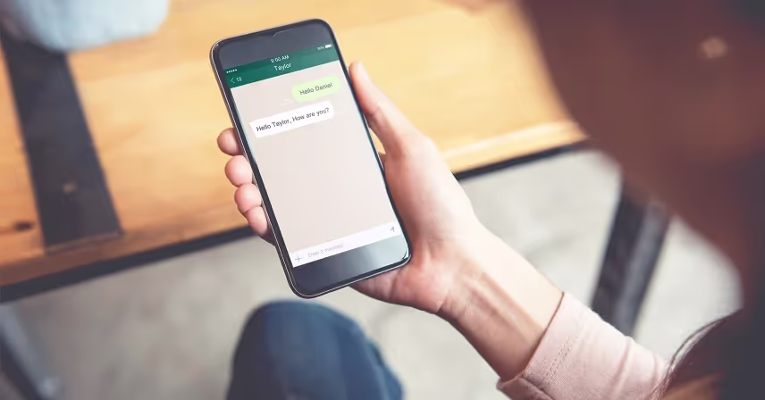 a person holding a phone
