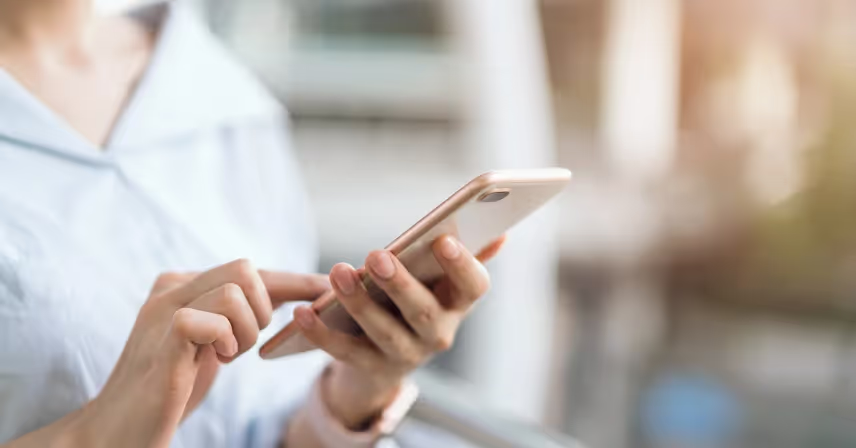 a person holding a phone