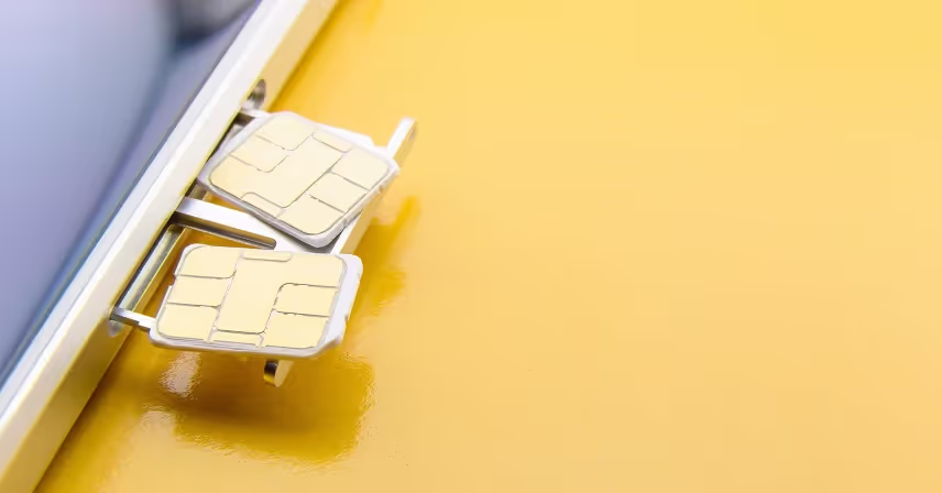 a close up of sim cards
