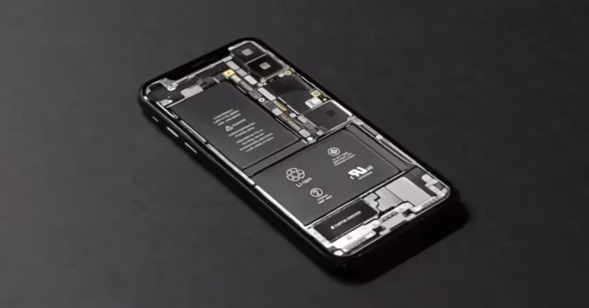 a cell phone laying on a table 