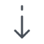 Icon of an arrow pointing downwards, indicating the user to scroll down