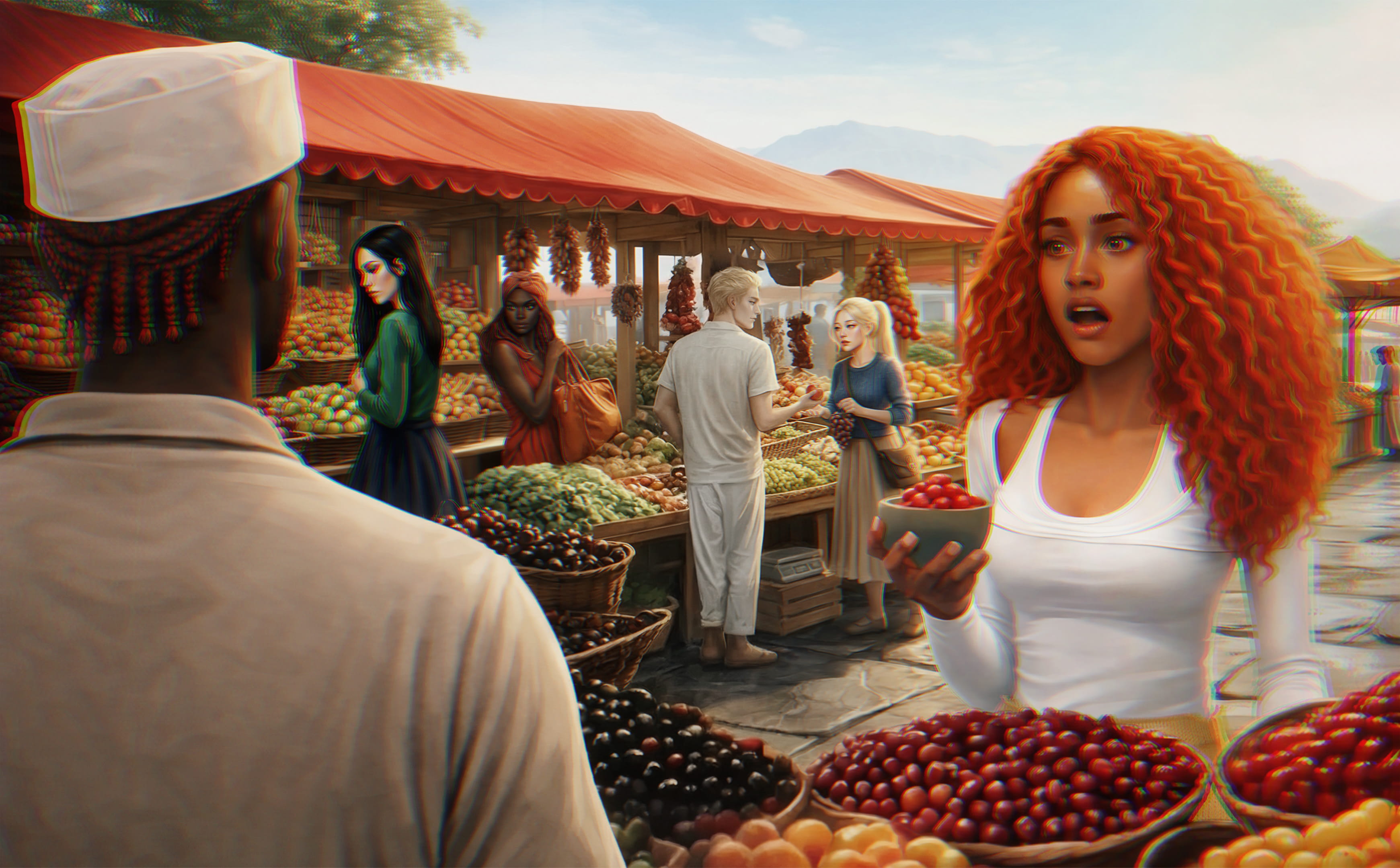 NYKIA BARTERS AT THE MID REGION MARKET