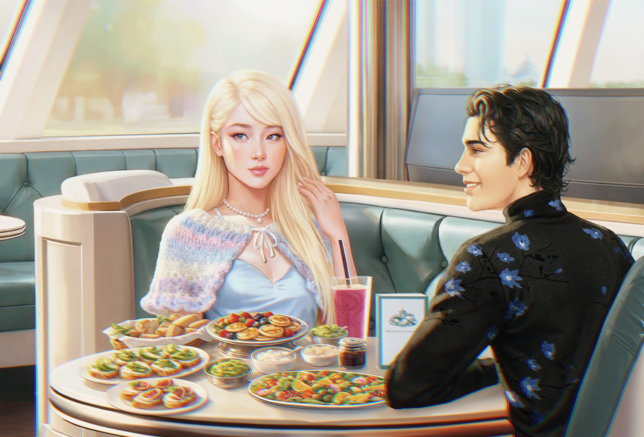 RAINBOW AND SCION AT BREAK-FAST