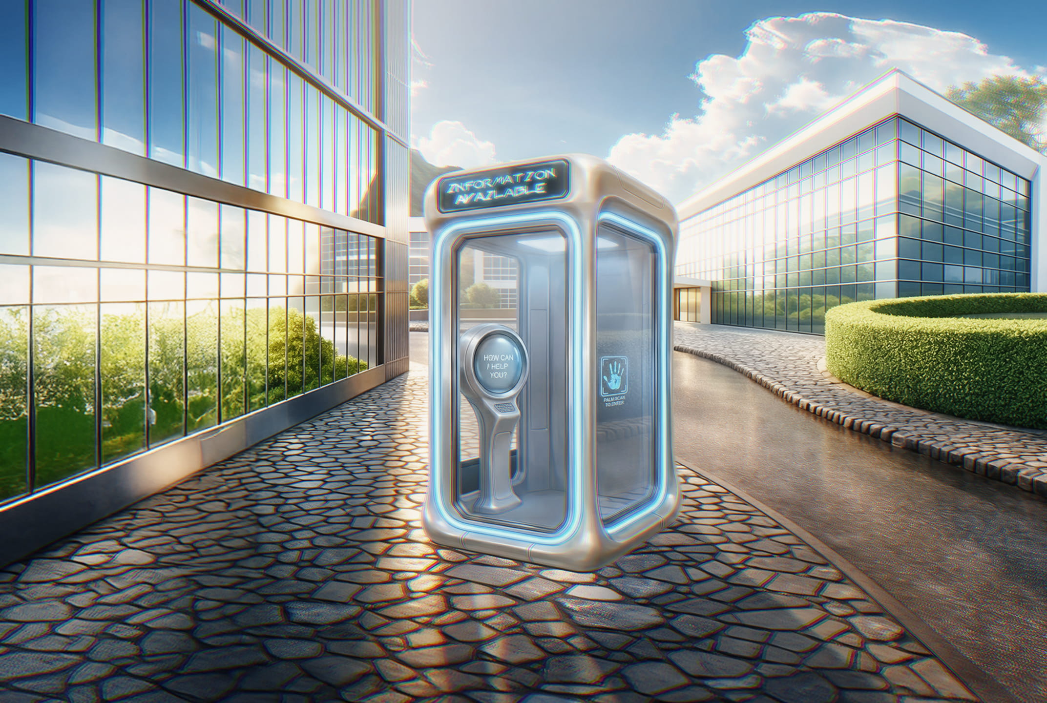 AN INFORMATION BOX IN CITY KORAI