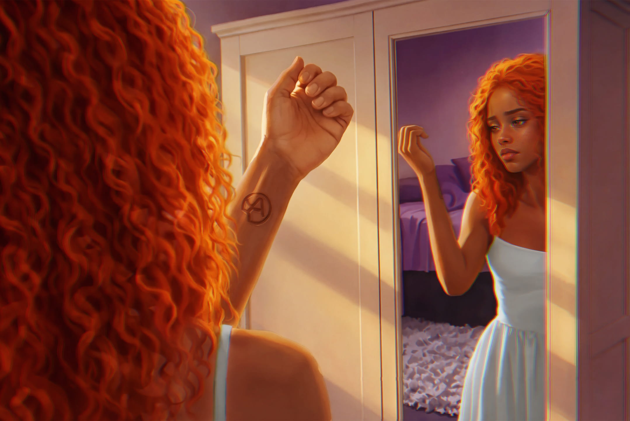 NYKIA LOOKS AT HER 'A' MARK