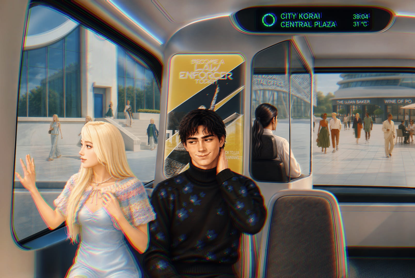 SCION RIDES A SHUTTLE TO CITY KORAI