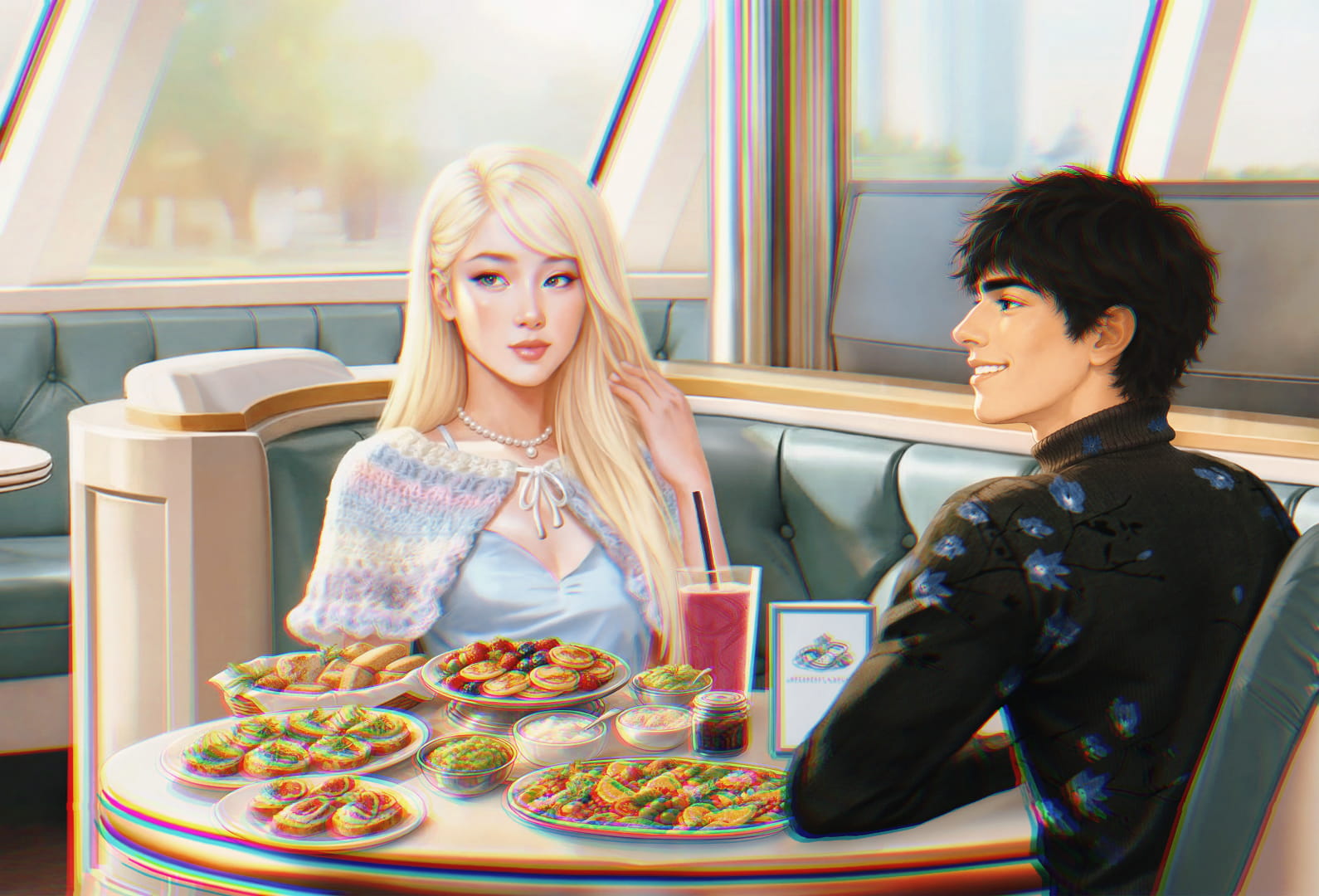 RAINBOW AND SCION AT BREAK-FAST