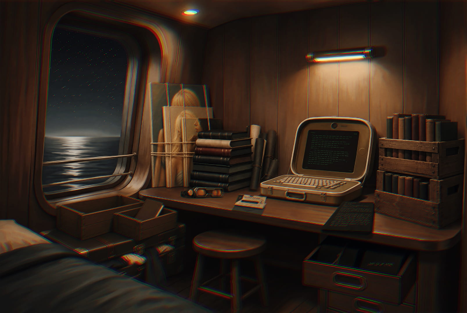 A CABIN ABOARD THE UJIAN EXPLORER