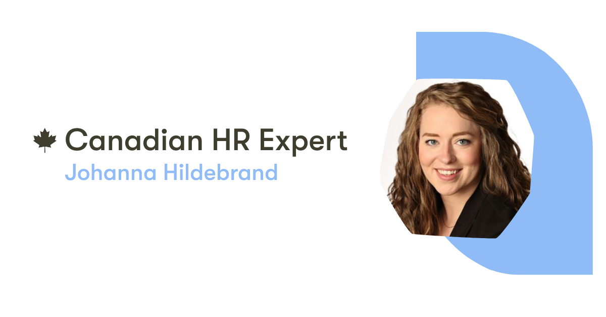 Canadian HR Expert Series: Johanna Hildebrand