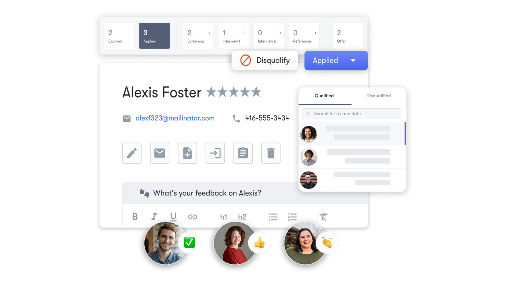 Best Canadian Applicant tracking system (ATS) Recruiting- Collage HR 
