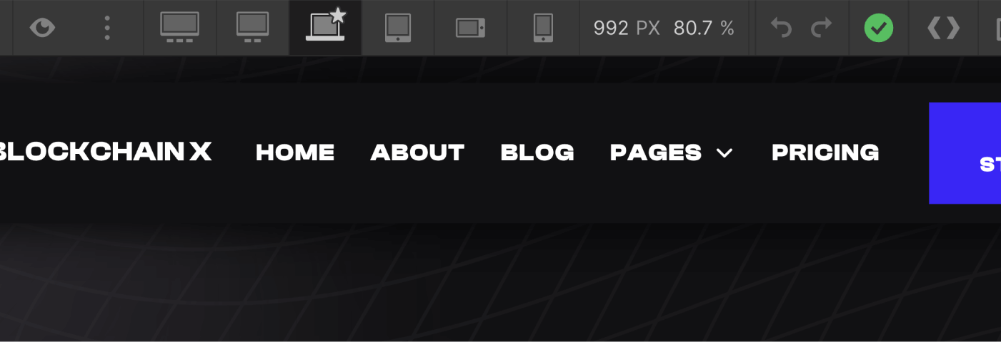 Responsive Design - Blockchain X Webflow Template