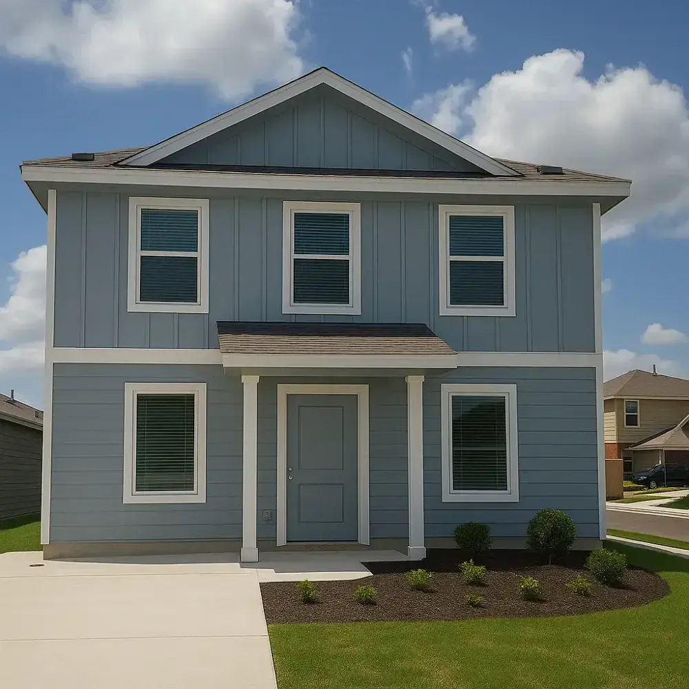 Exterior view of 1200 Soapstone single-family home in Maxwell, Texas