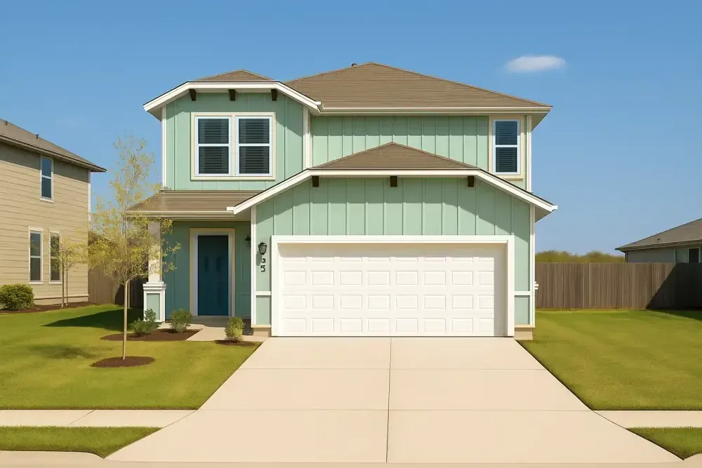 Exterior view of 341 Guemal single-family home in Buda, Texas