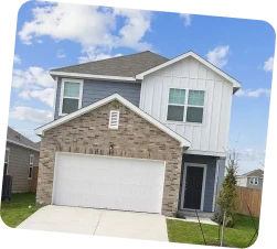 Exterior view of 283 Gabbro single-family home in San Marcos, Texas