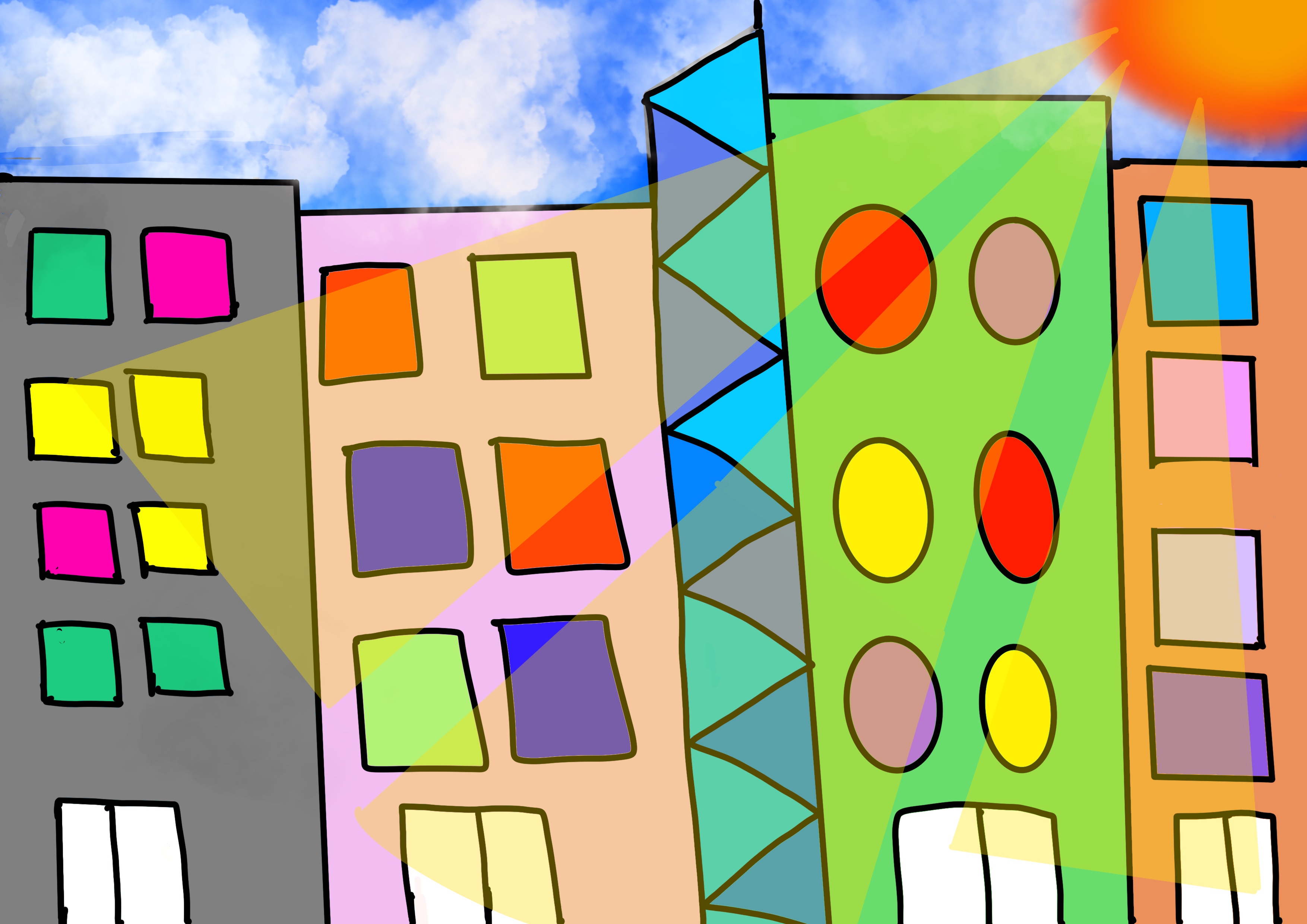 Narrow 狹窄的 + Sky 天空 by 李翊銘