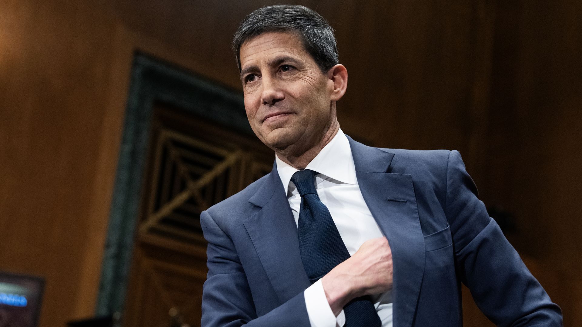 Kevin Warsh at his Senate confirmation hearing