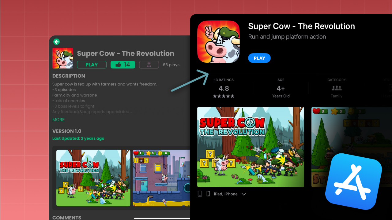 An image of a hyperpad app published to the appstore