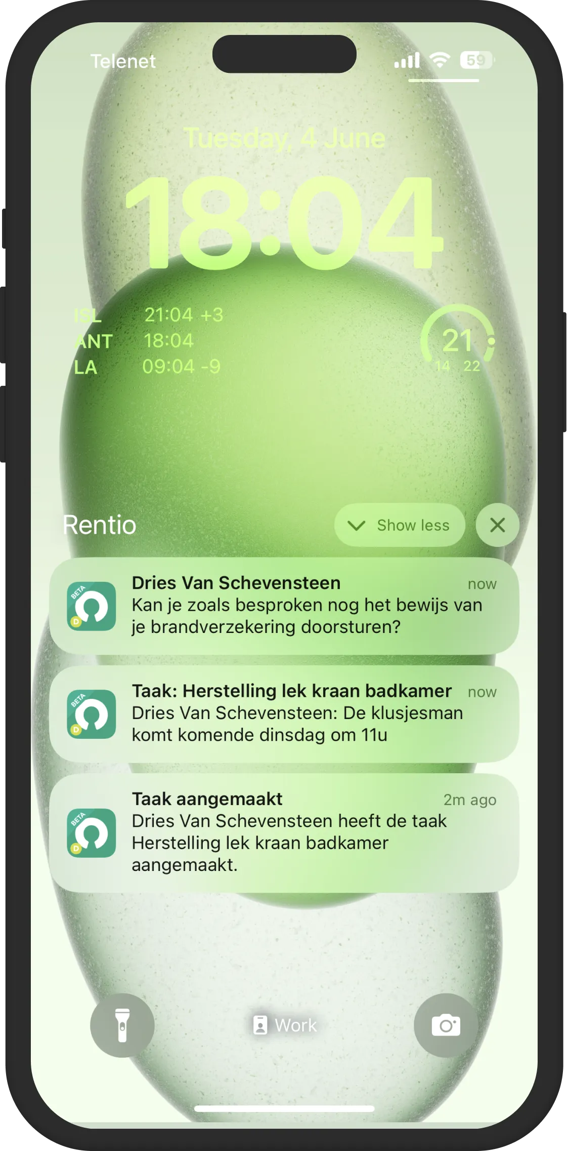 De Rentio smartphone-app