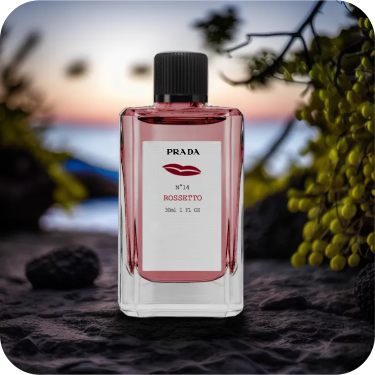 perfume product photos with nature background
