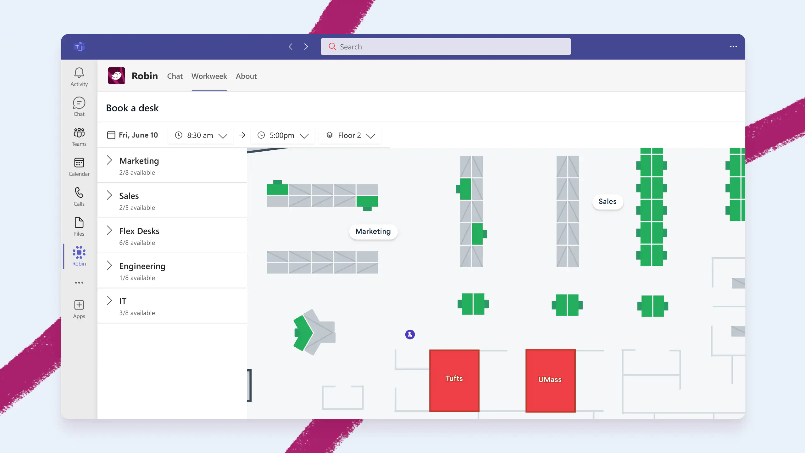 Microsoft Teams Robin UI Overview