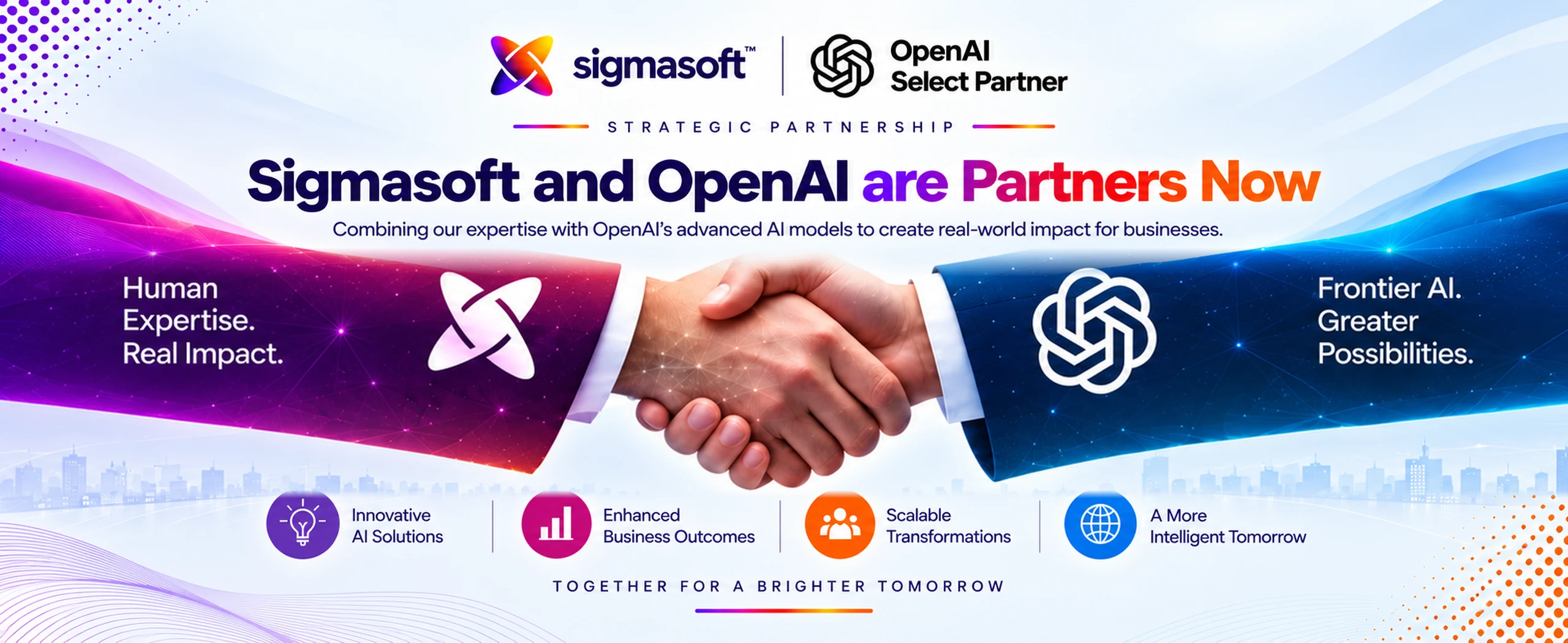 Sigmasoft and OpenAI are partners now — Sigmasoft named an OpenAI Select Partner, combining expertise with OpenAI's advanced AI models to create real-world impact for businesses.
